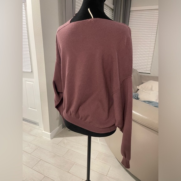 FREE PEOPLE Asymmetrical Neck Dolman Long Sleeve Sweater XS - Picture 3 of 8